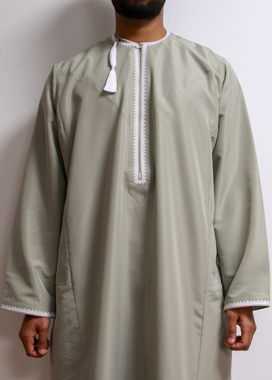 Matcha Green Omani Thobe