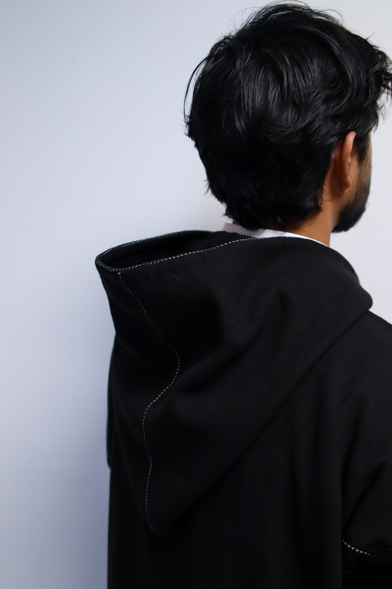 Premium Midnight Black Winter Djellaba